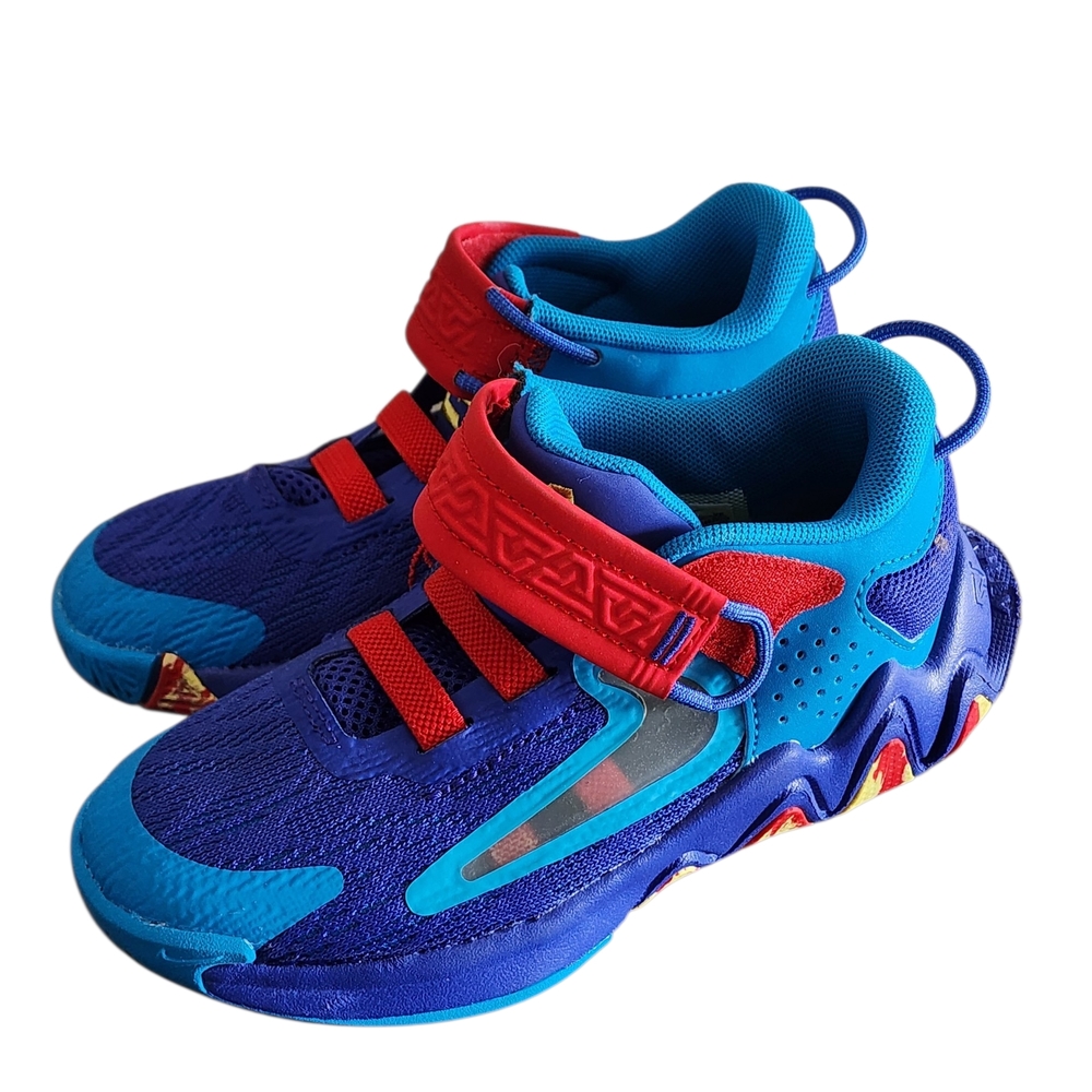 Kids Blue and Red Athletic Sneakers - Nike